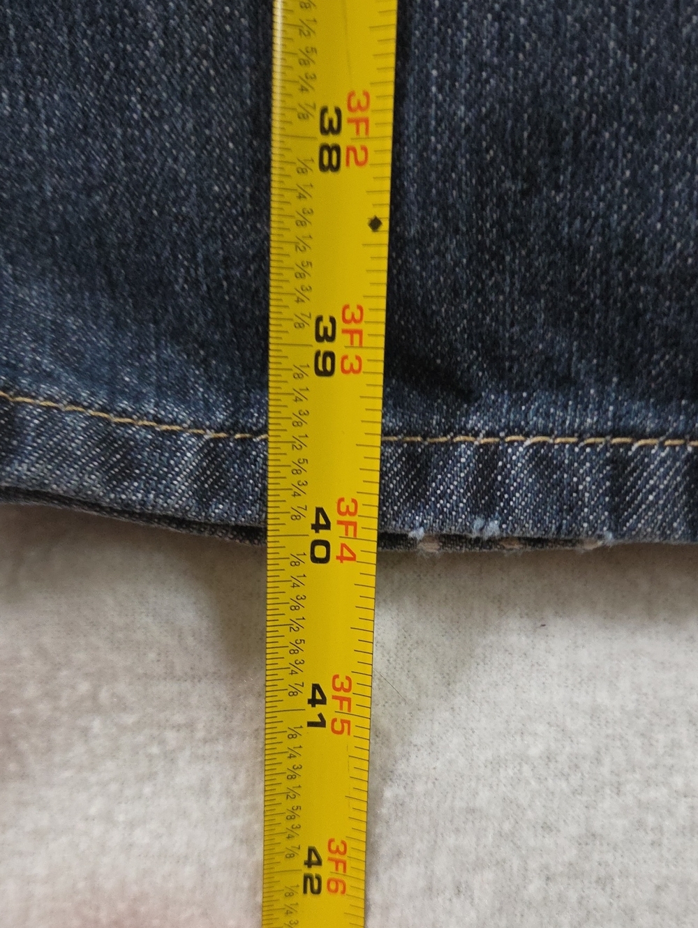 Tommy Hilfiger Heritage Bootcut Jeans Men's 42x30 Dark Wash Indigo Denim - Picture 8 of 9